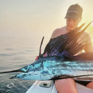 Billfish in the ocean after being released in Fujairah UAE